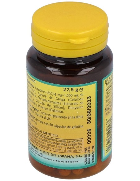 Arandano 1000Mg. 50Cap. de Nature Essential