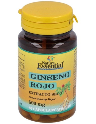 Ginseng Rojo 500Mg. 50Cap. de Nature Essential