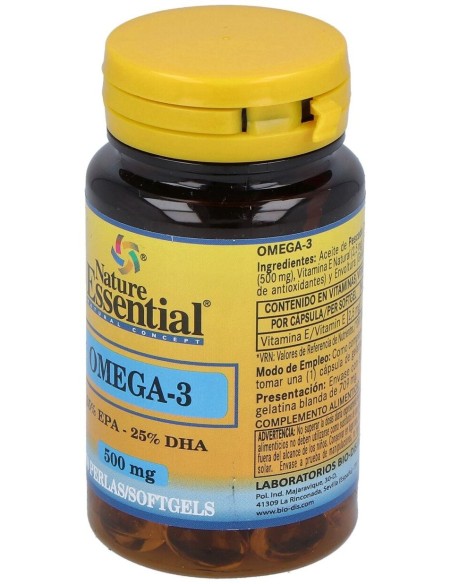 Omega 3 (Epa 35% Dha 25%) 500Mg. 50Perlas de Nature Essential
