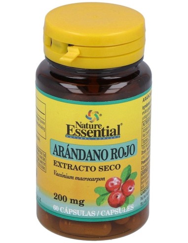 Arandano Rojo 5000Mg. (Ext. Seco 200Mg.) 60Cap. de Nature Essential