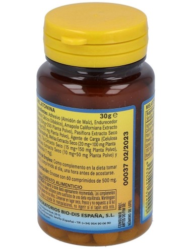 Melatonina Complex 1Mg. 60Comp. de Nature Essential