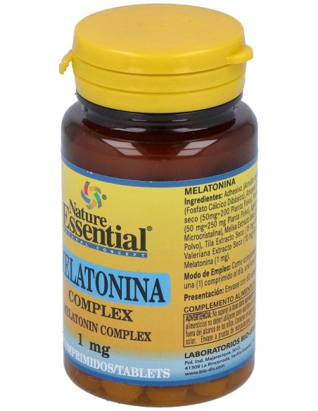 Melatonina Complex 1Mg. 60Comp. de Nature Essential