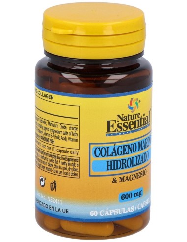 Colageno Marino Hidroliza+Magnesio 600Mg. 60Comp. de Nature Essential