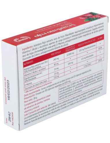 Arandano Rojo (Ext Seco 120 Proantocianidas) 30Cap de Nature Essential