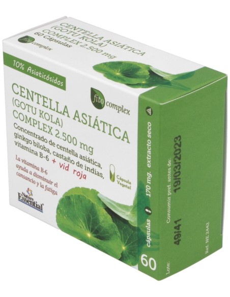 Centella Asiatica Complex 2500Mg. 60Cap. de Nature Essential