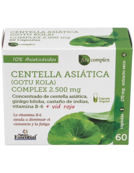 Centella Asiatica Complex 2500Mg. 60Cap. de Nature Essential