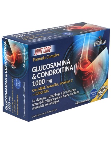 Glucosamina+Condroitina+Msm 1000Mg. 60Comp. de Nature Essential