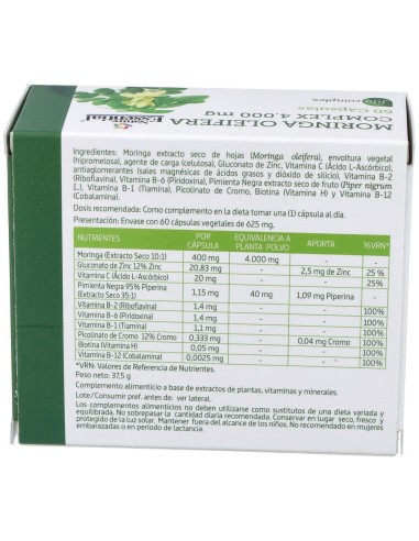 Moringa Complex 4000Mg. 60Cap. de Nature Essential