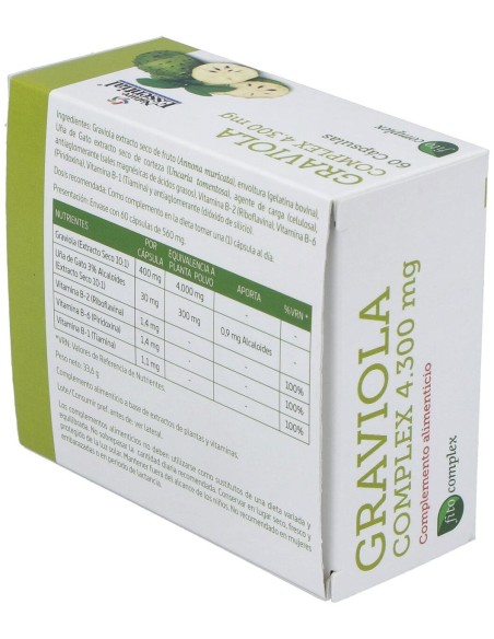 Graviola Complex 4300Mg. 60Cap. de Nature Essential