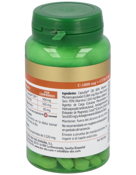 Vit. C+Rose Hips+Curcuma 60Comp. de Nature Essential