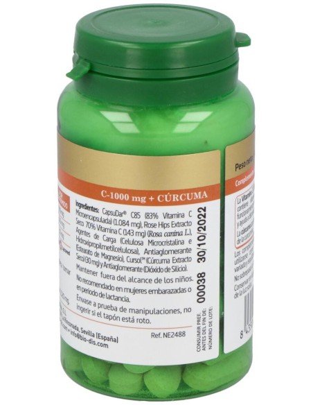 Vit. C+Rose Hips+Curcuma 60Comp. de Nature Essential