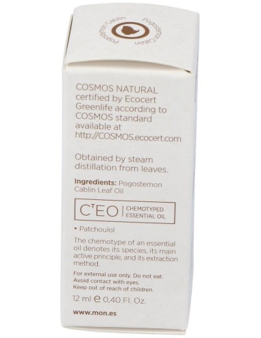 Pachuli Aceite Esencial 12Ml. Ecocert de Mondeconatur