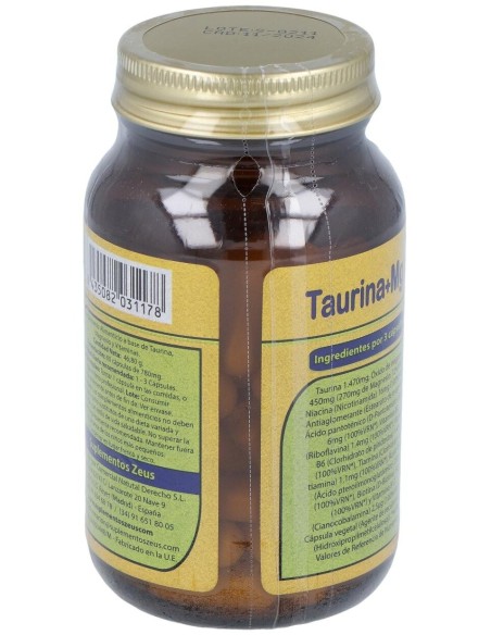 L-Taurina-Mg 60Cap. de Zeus