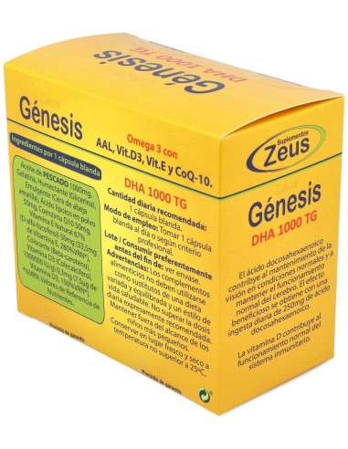 Genesis Dha Tg 1000 Omega 3 120Cap. de Zeus