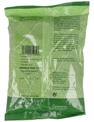 Regaliz Raiz Triturada Bolsa 100Gr. de Plameca