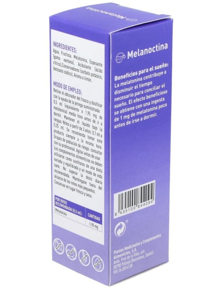 Melanoctina (Melatonina) Gotas 50Ml. de Plameca