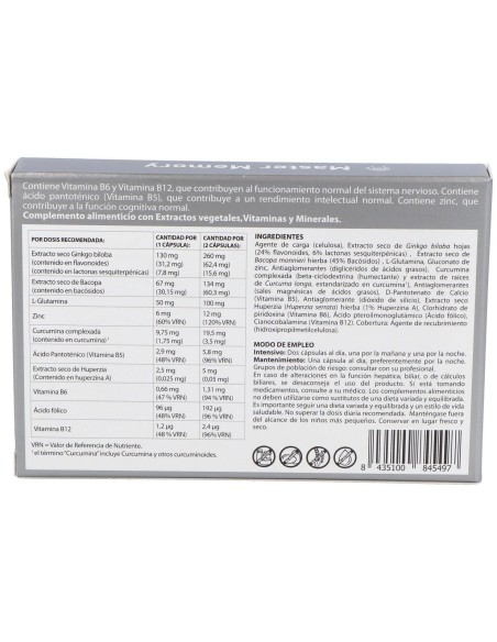 Master Memory 30Cap. de Plameca