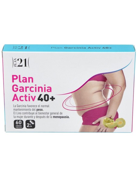 Plan Garcinia Activ 40+ 60 Cápsulas Vegetales de Plameca