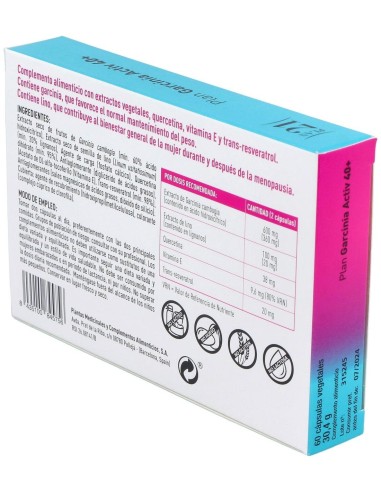 Plan Garcinia Activ 40+ 60Cap. Plan 21 de Plameca