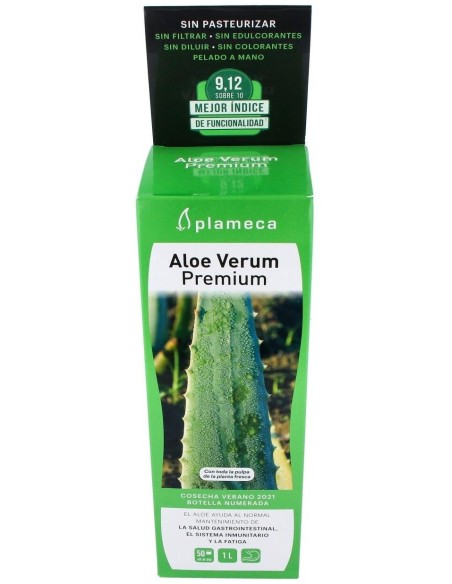 Aloe Verum Premium Sin Aloina 1 Litro de Plameca