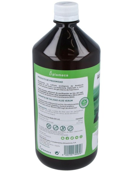 Aloe Verum Bio Sin Aloina 1Litro de Plameca