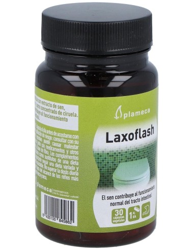 Laxoflash 30 Cápsulas Vegetales de Plameca