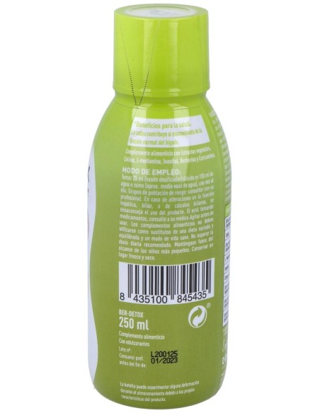 Ber-Detox Sabor Fresa 250 Ml de Plameca