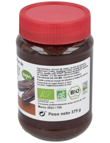 Crema De Algarroba Y Avellana 375Gr. Bio de Mandole