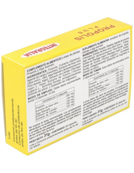 Propolis Plus 60Cap. de Integralia