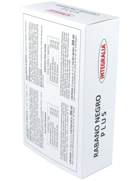 Rabano Negro Plus 20Viales de Integralia