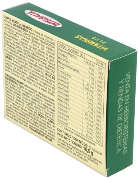Vitaminas Plus 30Cap. de Integralia