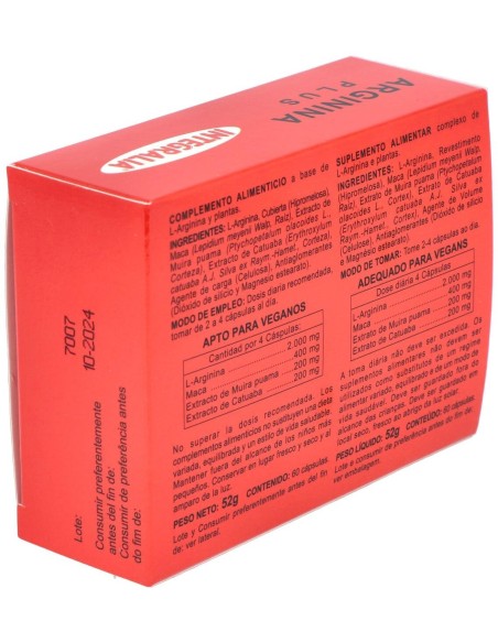 Arginina Plus 60Cap. de Integralia
