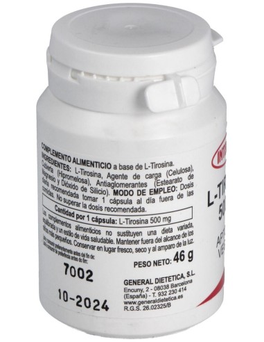 L-Tirosina 50Cap. de Integralia