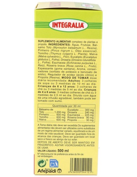 Constifin S/A Jarabe 500 Ml. de Integralia