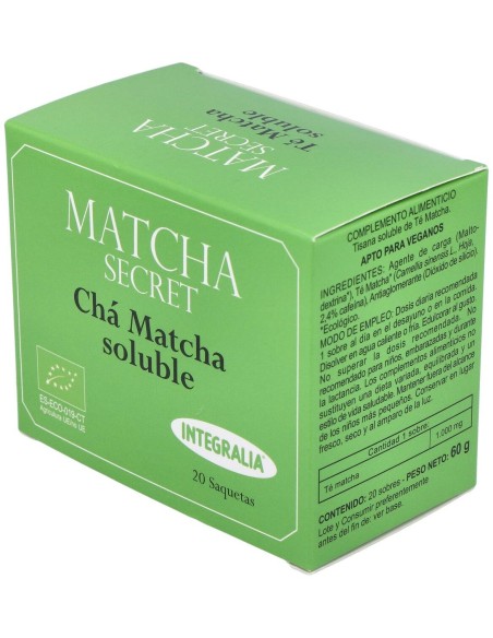 Te Matcha Eco Soluble 20Sbrs. de Integralia