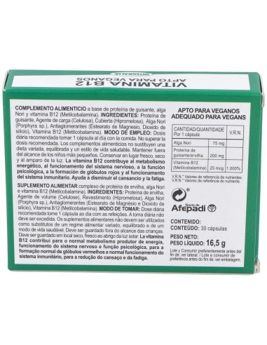 Vitamina B12 30Cap. de Integralia