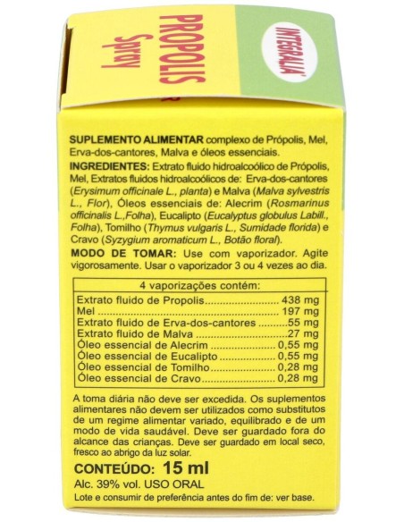 Propolis Spray Con Erisimo 15Ml. de Integralia