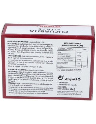 Cucurbita Forte 60Cap. de Integralia