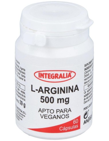 L-Arginina 500Mg. 60Cap. de Integralia