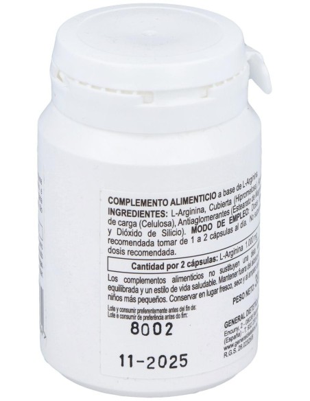 L-Arginina 500Mg. 60Cap. de Integralia