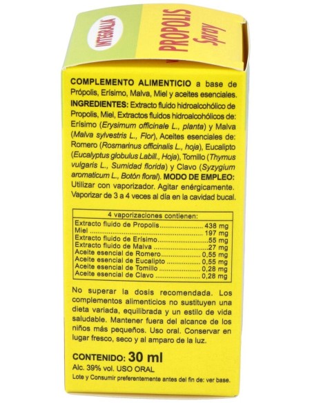 Propolis Spray Con Erisimo 30Ml. de Integralia