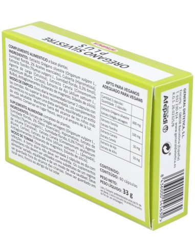 Oregano Silvestre Plus 60Cap. de Integralia