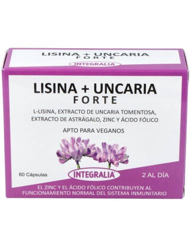 Lisina + Uncaria Forte 60Cap. de Integralia