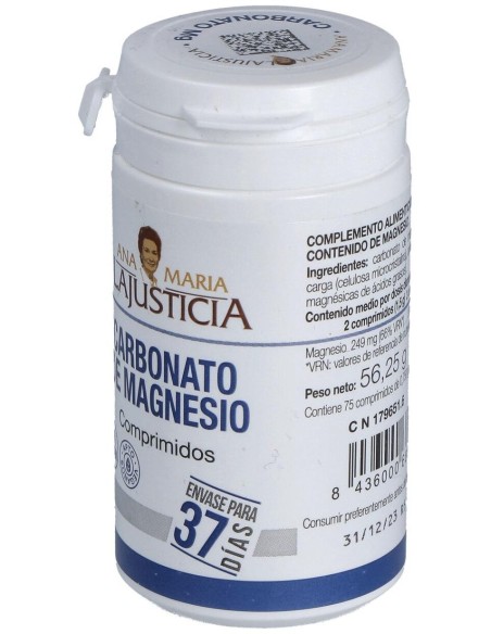 Carbonato Magnesio 75Comp. de Ana Maria Lajusticia