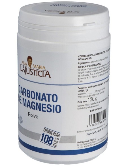 Carbonato De Magnesio 130Gr. de Ana Maria Lajusticia