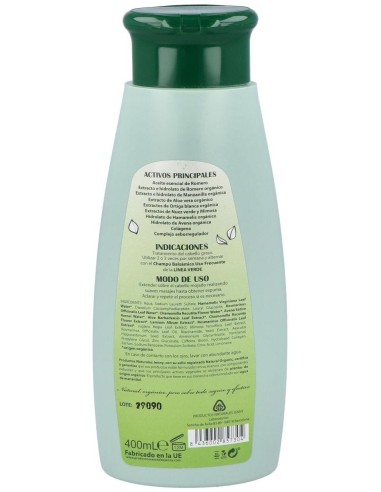 Champu Antigrasa Con Romero 400Ml. de Linea Verde