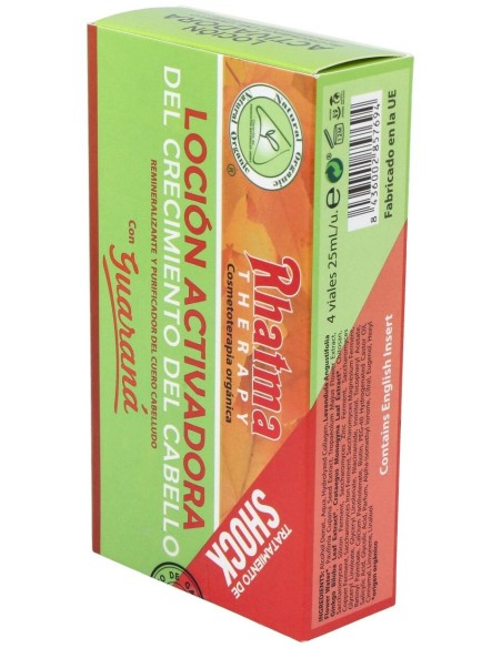 Activador Del Crecimiento Del Cabello Guarana 4Ud. de Rhatma