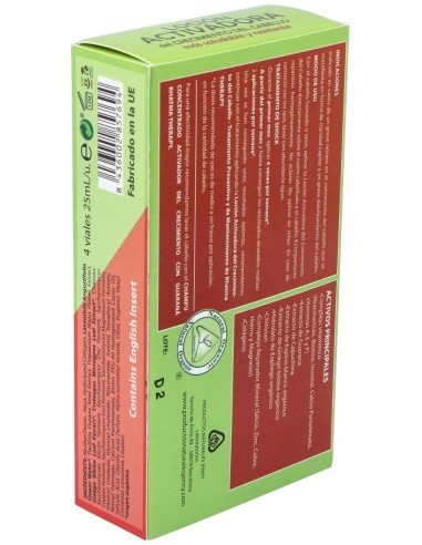Activador Del Crecimiento Del Cabello Guarana 4Ud. de Rhatma