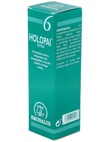 Pai-6 Holopai (Regenerador Tej.,Antiinflamat.) 31M de Equisalud
