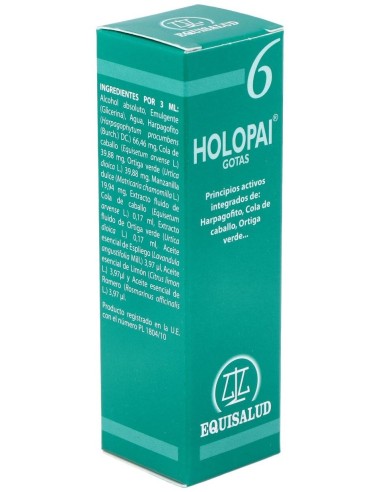 Pai-6 Holopai (Regenerador Tej.,Antiinflamat.) 31M de Equisalud